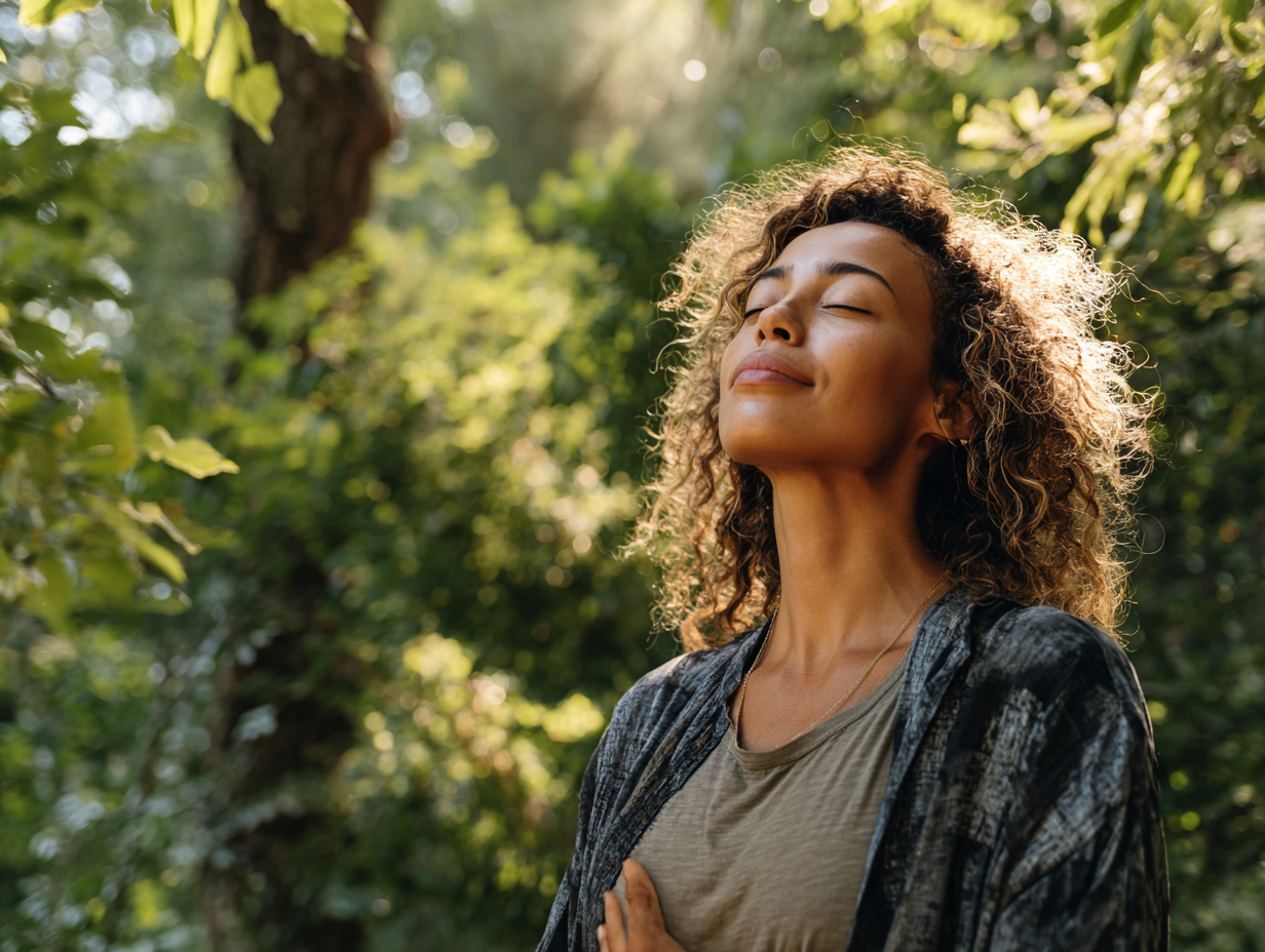Жінка з дитиною практикують м'які рухи йоги у затишній домашній обстановці